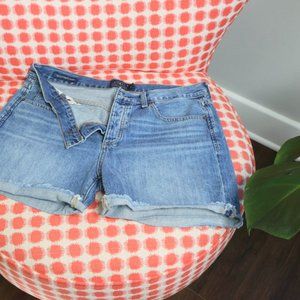 LUCKY Brand Woman's Denim Jean Shorts Size 8/29 "The Boyfriend Short" Button Fly
